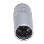 4-kontaktiga XLR &uuml;hendus, metallist, XLR isane kuni 3,5 mm tasakaalustatud, W3