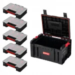 T&ouml;&ouml;riistakast QBRICK SYSTEM PRO+TWO TOOLBOX2.0 koos 5xTWO ORGANIZER MULTI kaasaskantav