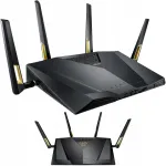 Traadita ruuter ASUS RT-AX88U, Wi-Fi 6, 8 LAN, 2 USB