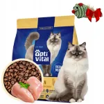 OPTIVITAL teraviljavaba kuivtoit kassidele, kana, 300 g