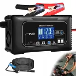 Akulaadija P20, 12V 20A / 24V 10A, automaatne
