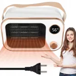 Elektriline ventilaatoriga k&uuml;ttekeha, valge, 2 temperatuuri, automaatne v&auml;ljal&uuml;litus