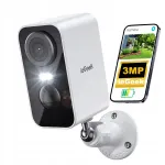 V&auml;line turvakaamera HD 2K, 3 MP, v&auml;lise akuga