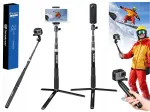 K&auml;eshoitav kinnitus-jalalaba GoPro ja telefonidele, 93 cm, must, kokkupandav