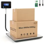Platvormikaalud Pack 300 kg LCD Hold Tara USB Type C INOX 20 g