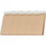 Pruun B4 &uuml;mbrik silikoonriba, 130 g/m&sup2;, 5 tk, RBD HK.