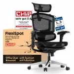 Ergonoomiline tool FLEXISPOT Ergox-Pro, kandev&otilde;ime 250 kg, reguleeritavad 5D nimmetugi ja 7D k&auml;etoed