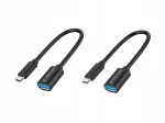Adapterikomplekt Conceptronic 2x USB-C USB-A OTG, 20 cm, ABBY11B