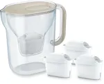 Veefilter Brita Style Essential XL 3,6 l, liivakarva, 3 kassettiga