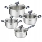Tefal Daily Cook roostevabast terasest poti komplekt induktsioonile, 8-osaline, G712S855
