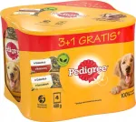 PEDIGREE m&auml;rgkoeratoit kana- ja veiselihaga želees, 400 g, 3+1 kingitus