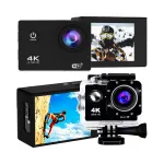Veekindel Full HD 4K PRO seikluskaamera 30 m, 2 k&auml;epidet, 20IN1 komplekt