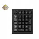 Juhtmevaba numbriklaviatuur Keychron V0 Ultra 8K, must, Silk POM, Banana klahvid