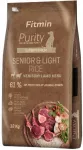 Kuivtoit koertele FITMIN Purity Rice Senior & Light lambaliha ja metssea lihaga, 12 kg