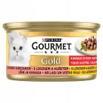 Purina GOURMET GOLD kassitoit l&otilde;he ja kanaga kastmes 85g