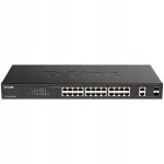 D-LINK hallatav nutikas Gigabit PoE+ l&uuml;liti 26 porti