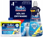 FINISH n&otilde;udepesumasina hoolduskomplekt: sool 1,5 kg, loputusvahend 400 ml, sidrunipuhastusvahend
