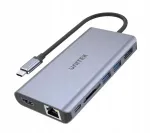 Pordijaam Unitek D1056A, USB-C, 2x USB 3.1, HDMI, DP, RJ45, SD