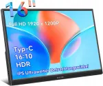 16" Full HD IPS 1920x1200 USB-C HDMI monitor