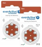 Kuuldeaparaadi patareid EVERACTIVE ULTRASONIC 312 PR41, 12 tk