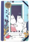 A5 m&auml;rkmik kummipaelaga MOOMINS Mom, Dad and Little My