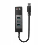USB jagaja Lindy 43176, 3 &uuml;hendust