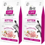 Brit Care Cat Grain-Free Kitten kuiv kassipoegade toit, 2 x 7 kg