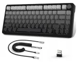 Mehaaniline klaviatuur Attack Shark X85, 75%, RGB, valged Jade l&uuml;litid, kolmrežiimine
