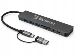 USB-C jagaja Byteon, 8 &uuml;hendust ja SD kaartide lugeja s&uuml;learvutile