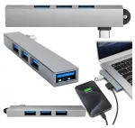 USB-C jagaja, 4 USB-A 2.0/3.0 porti, hall