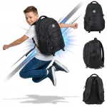 Seljakott PASO, must, 35 l, 4 jaotist, s&uuml;learvutile