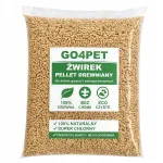 GO4PET puidugraanulid kassidele, k&uuml;&uuml;likutele ja n&auml;rilistele, 10 kg, looduslik EKO