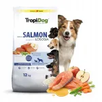 Kuivtoit koertele TROPIDOG Salmon Rice, 12 kg, suurtele ja keskmise t&otilde;u t&auml;iskasvanutele
