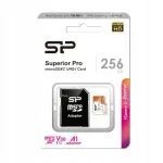 Silicon Power 256GB microSD m&auml;lukaart 100MB/s 4K V10