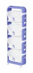 Plastikust m&auml;nguasja- ja raamatulium &bdquo;Blue Rabbit&ldquo;, 4 riiulit, RG33