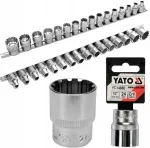 YATO Spline pesade komplekt, 16 tk, 8-32 mm, 1/2"