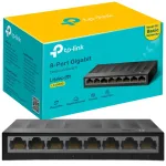 TP-LINK LS1008G kommuter, 8 pordiga, 10/100/1000 Mbps