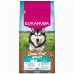 Kuivtoit suurte t&otilde;ugude t&auml;iskasvanud koertele EUKANUBA teraviljavaba, 12 kg