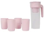 Veefiltreerimise kann, 1 l, roosa, 4 tassile