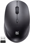 Juhtmevaba hiir Defender NEXUS MS-195, 1600dpi, must, vaikne