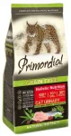 Primordial Urinary teraviljavaba kuivtoit kassidele kalkuni- ja heeringalihaga, 2 kg