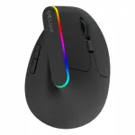 Juhtmevaba vertikaalhiir Delux M618 DB, 4000 dpi, must, ergonoomiline, USB