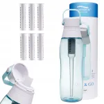 Aqualogis Aqua&Go 0,75 l sinine veefiltripudel 6 kassettiga