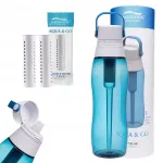 Filtreeriv pudel Aqualogis Aqua&Go 0,75 l sinine + 2 filtrit