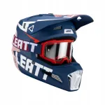 Motorratturi kiiver Leatt 3.5 Royal prillidega, XL