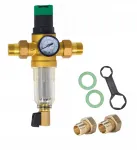 Veetemperatuuri regulaator 3/4, manomeeter, pikk isepuhastuv filter