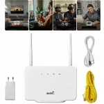 Juhtmevaba 4G LTE ruuter, 300 Mb/s, SIM kaartidele, valge