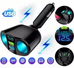 Auto laadija QC30, PD, USB, voltmeetriga, LED, 12V/24V, kiirlaadimine