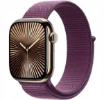 Nutikas k&auml;ekell Apple Watch 42 mm, titaanist kuldne, lilla spordirihmaga (S/L), GPS + Cellular