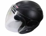 Mootorratta kiiver SAFEBET HF-226, must, suurus S